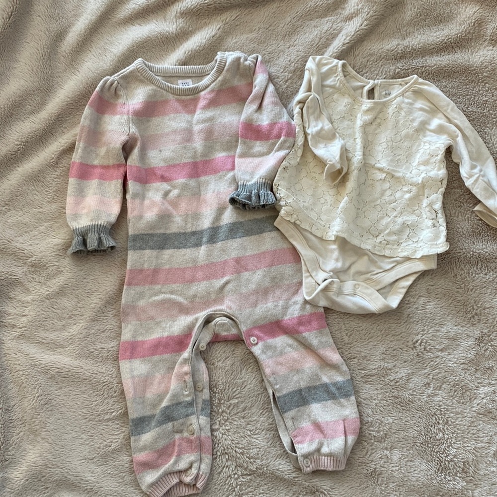 GAP 12-18 month winter onesies